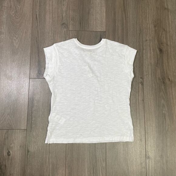 Madewell Slub Crewneck Cotton Casual Muscle Tee US Women's XXS New - Picture 4 of 7